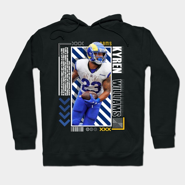 Kyren Williams Paper Poster Version 10 Hoodie by art.Hamdan